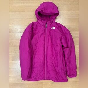 The North Face Kids' Magenta Hooded Puffer Jacket